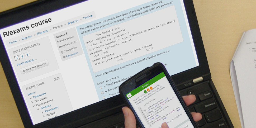 R/Exams For Distance Learning: Resources And Experiences | R-Bloggers